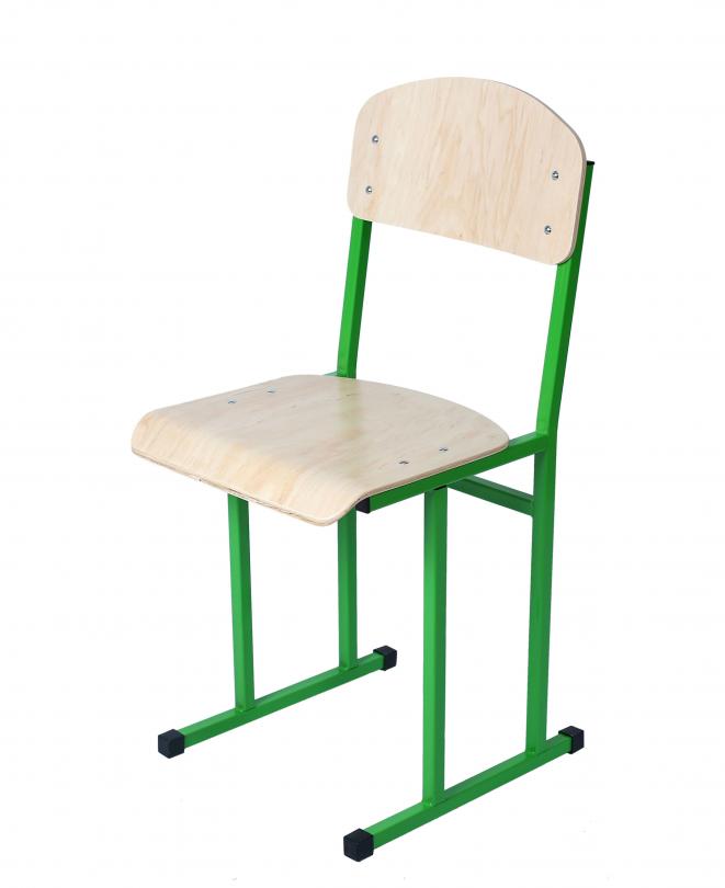 Стілець учнівський полозковий, ростова група №6, АНШАР ГРУП (190212), екологічно-чисте лакове покриття фанери, каркас – посилена квадратна труба